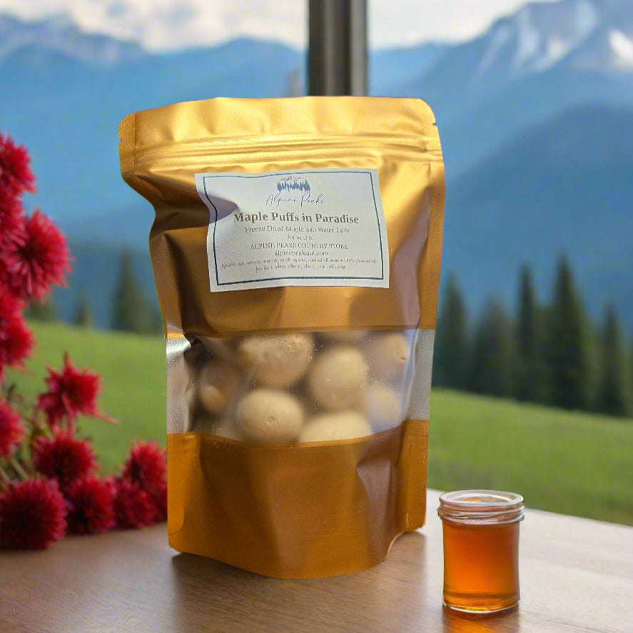 Freeze Dried Maple Salt Water Taffy - Maple Puffs In Paradise