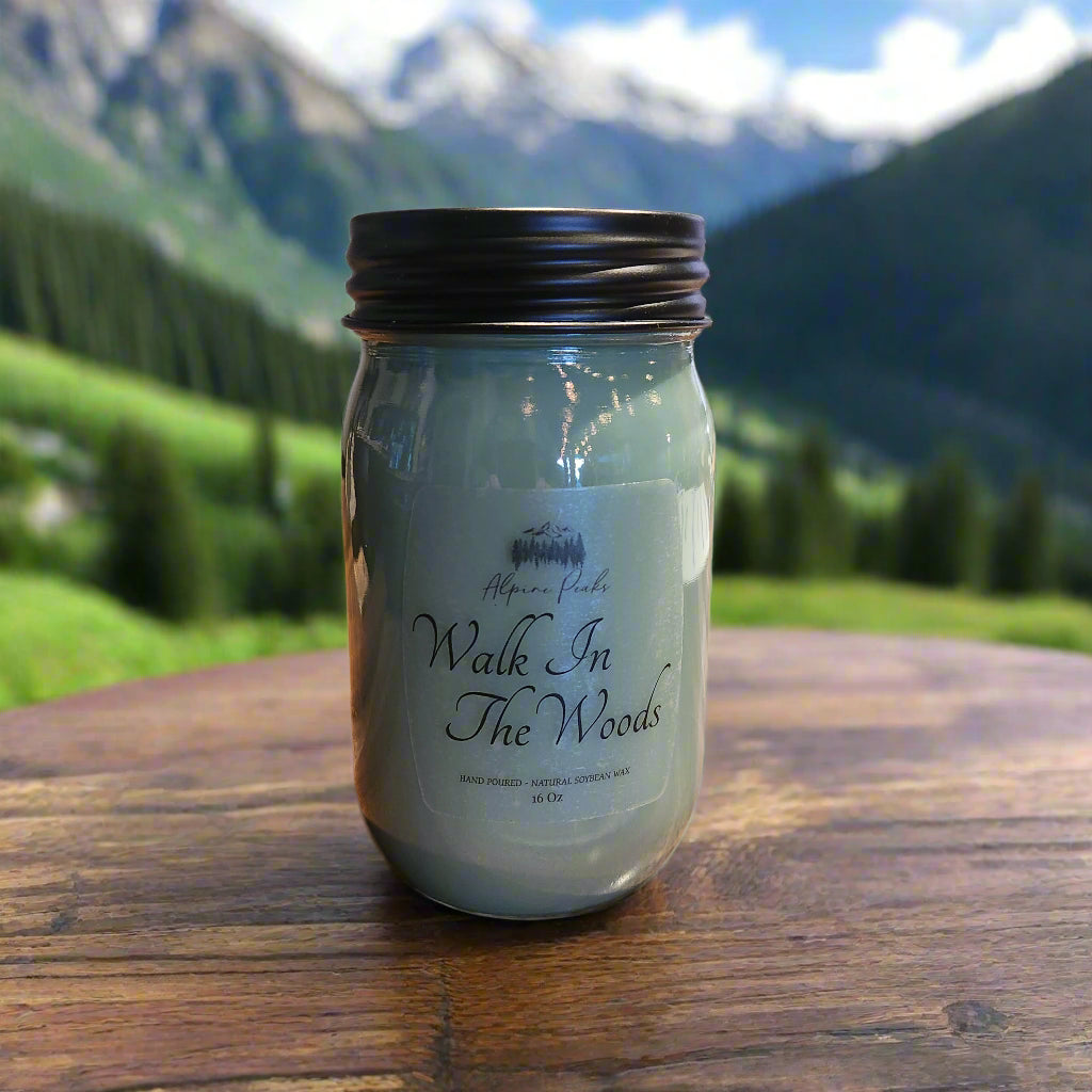 Alpine Peaks Candle Jar - Walk In The Woods 16 oz.