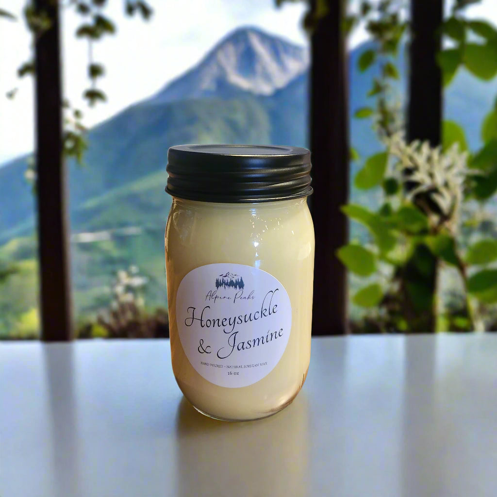 Alpine Peaks Candle Jar - Honeysuckle & Jasmine 16 oz.