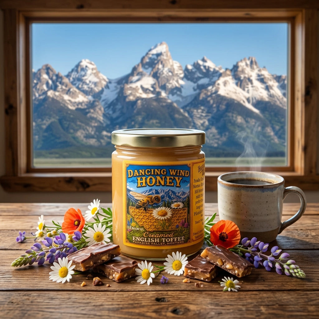 Dancing Wind Creamed English Toffee Honey