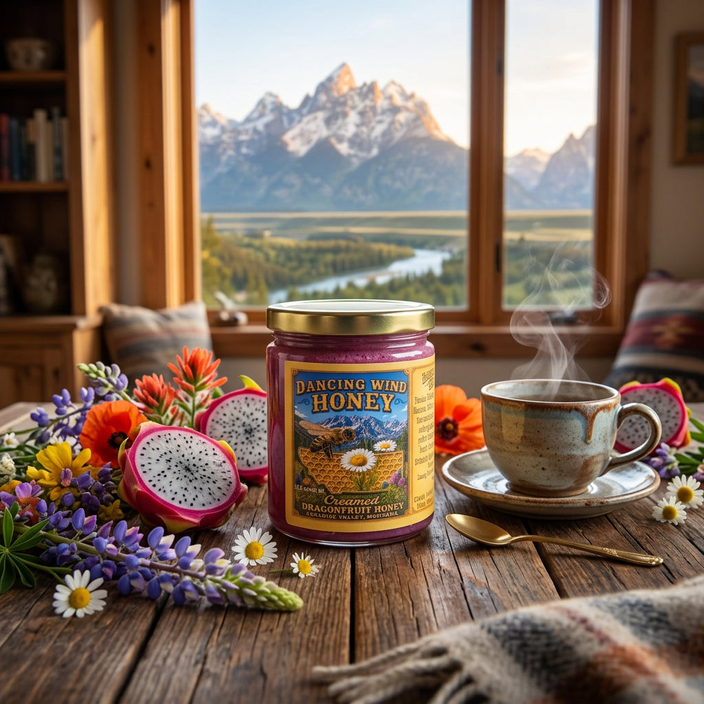 Dancing Wind Creamed Dragonfruit Honey