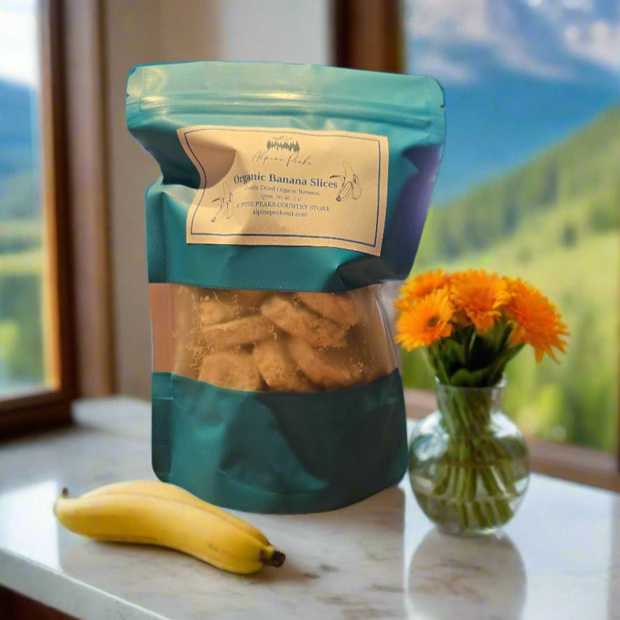 Freeze Dried Organic Banana Slices