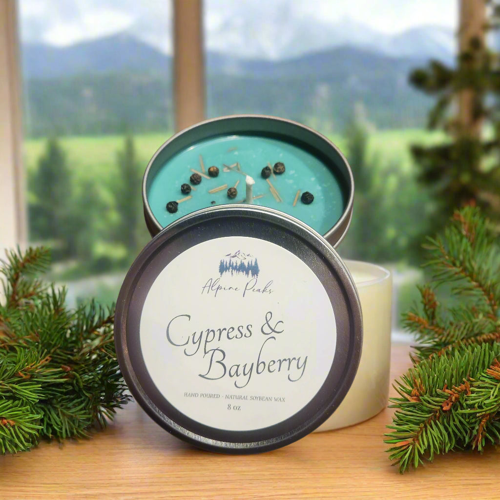Cypress & Bayberry - 8 oz Candle Gift Tin
