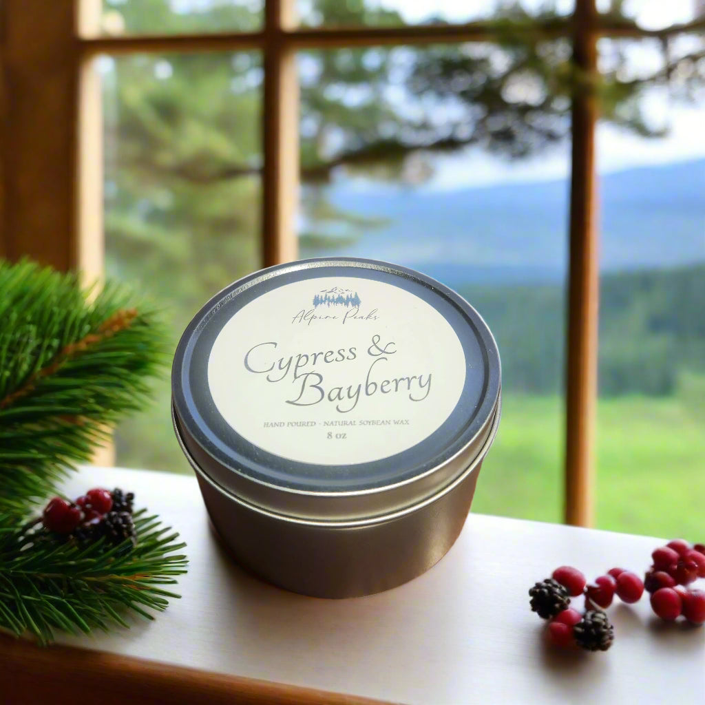 Cypress & Bayberry - 8 oz Candle Gift Tin