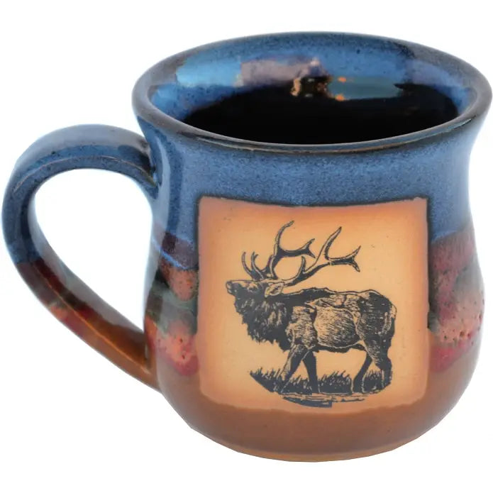 Handcrafted Pottery - Elk Mug 14 oz