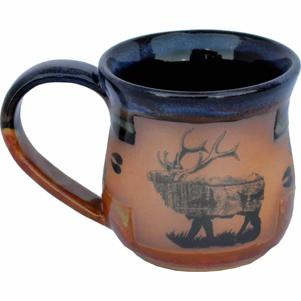 Handcrafted Pottery - Elk Tracks Mug 14 oz