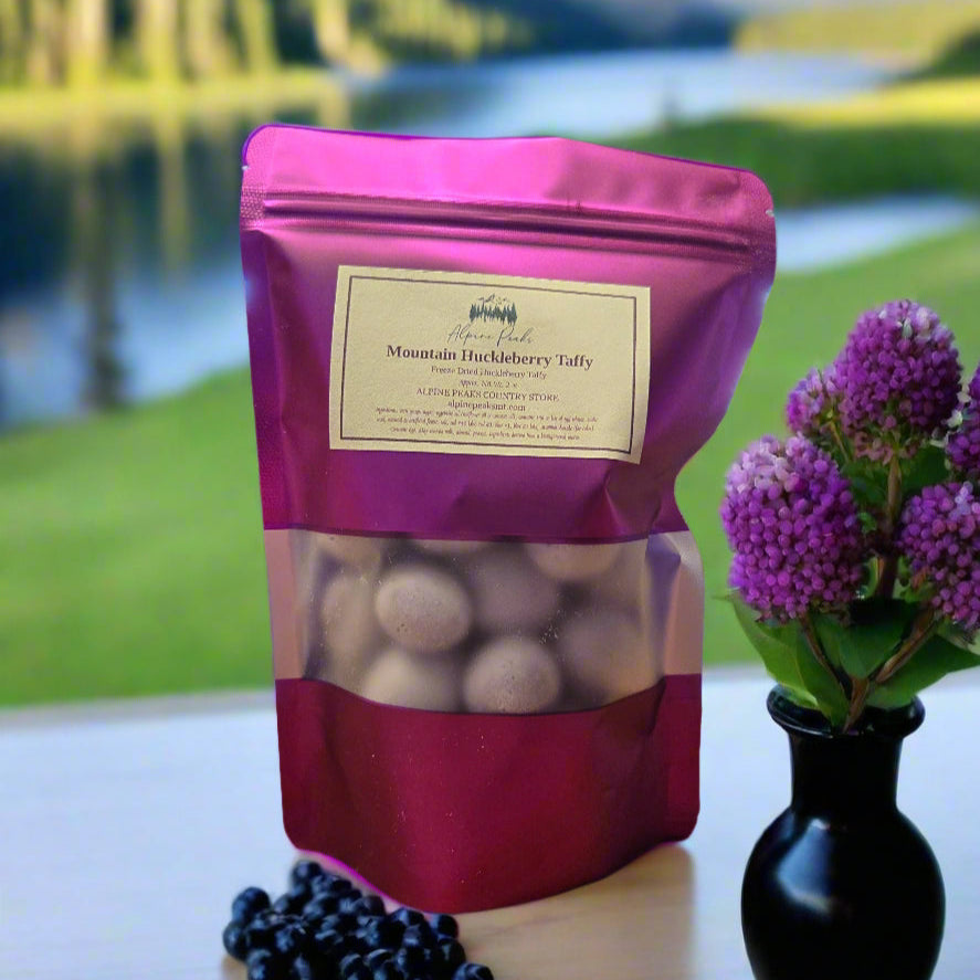 Freeze Dried Mountain Huckleberry Taffy