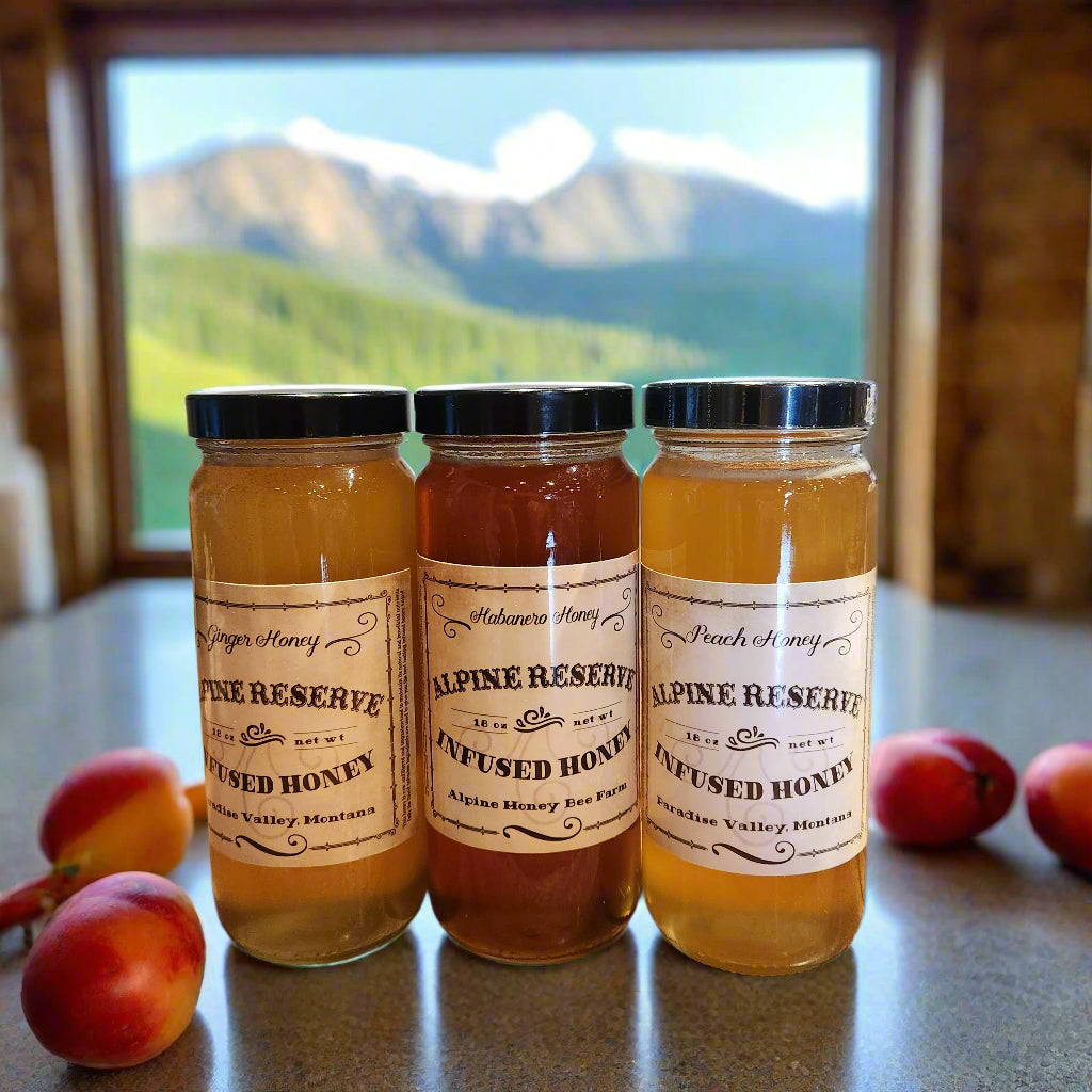 Alpine Peaks Infused Honey - New Larger Jars! 24 oz