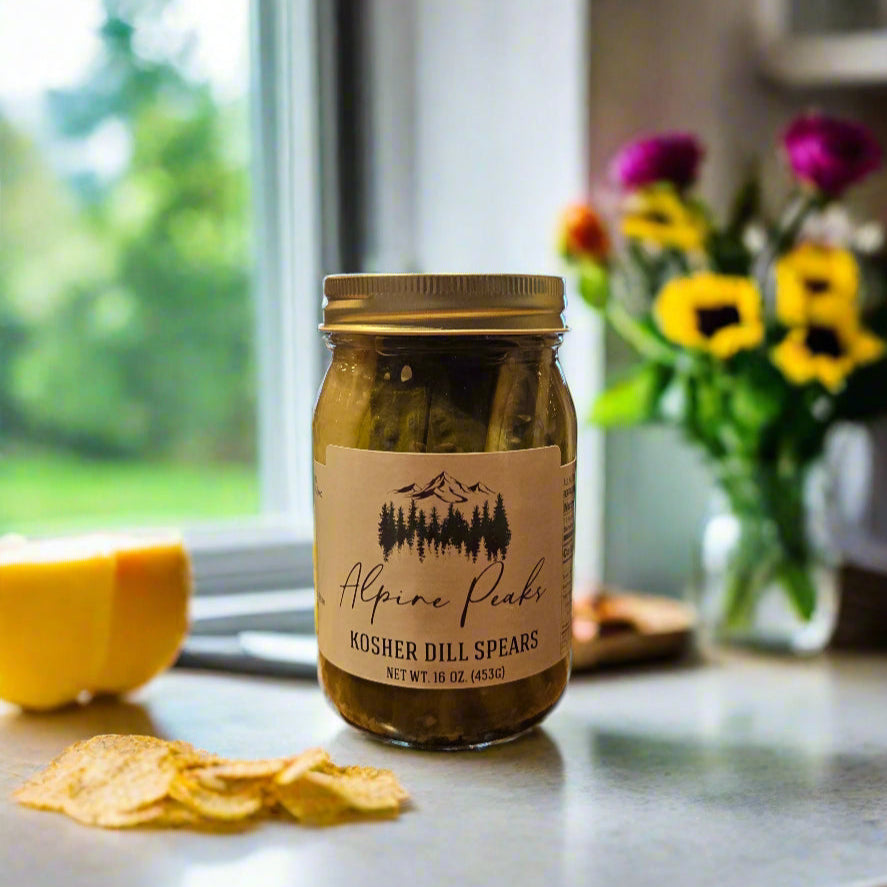 Alpine Peaks Kosher Dill Spears - 16 oz