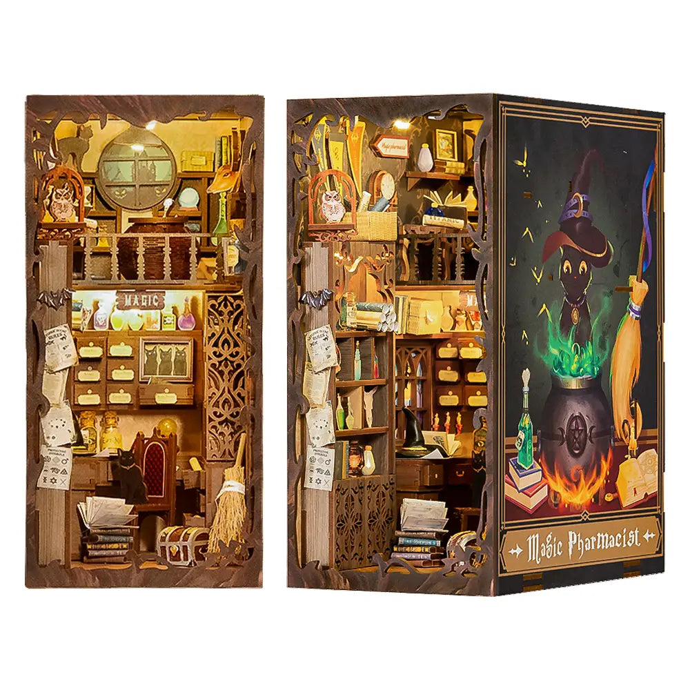 Magic Pharmacist with Dust Cover - DIY Book Nook Kit