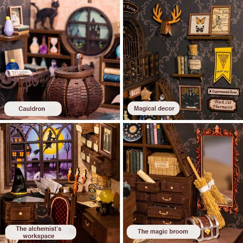 Magic Pharmacist with Dust Cover - DIY Book Nook Kit