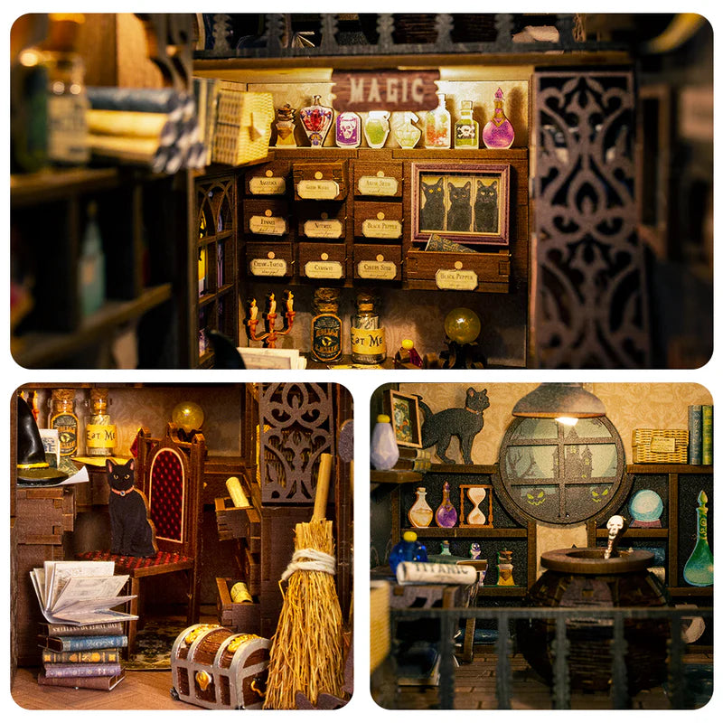 Magic Pharmacist with Dust Cover - DIY Book Nook Kit