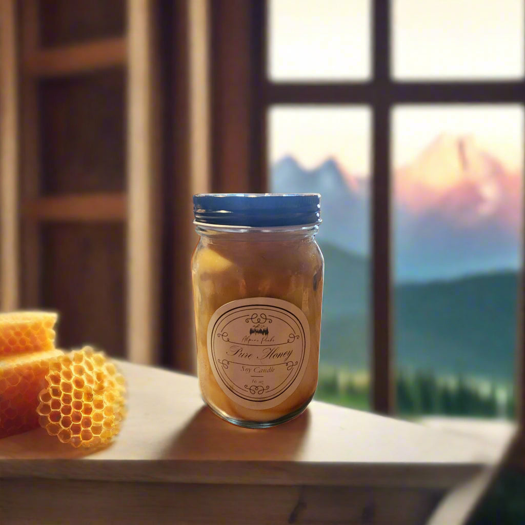 Pure Honey Swirl Candle - 16 oz