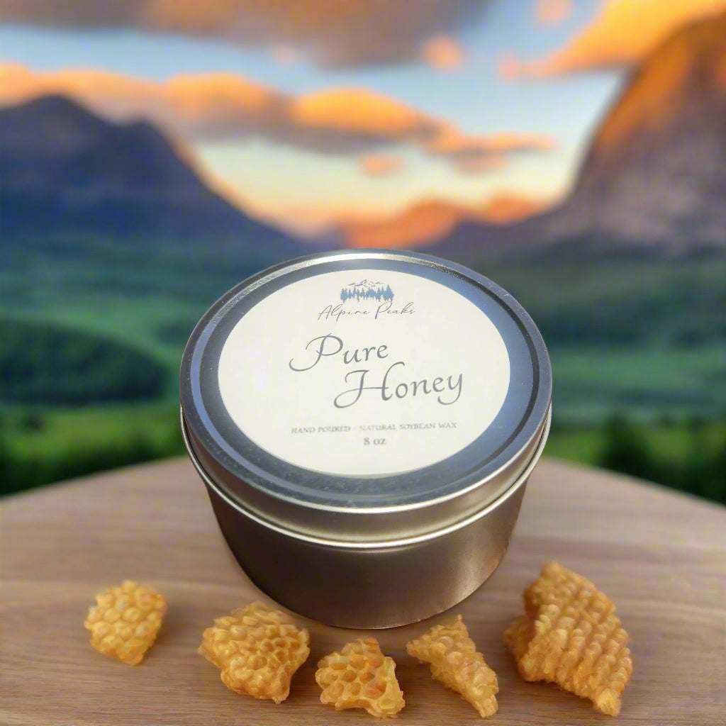 Pure Honey - 8 oz Candle Gift Tin