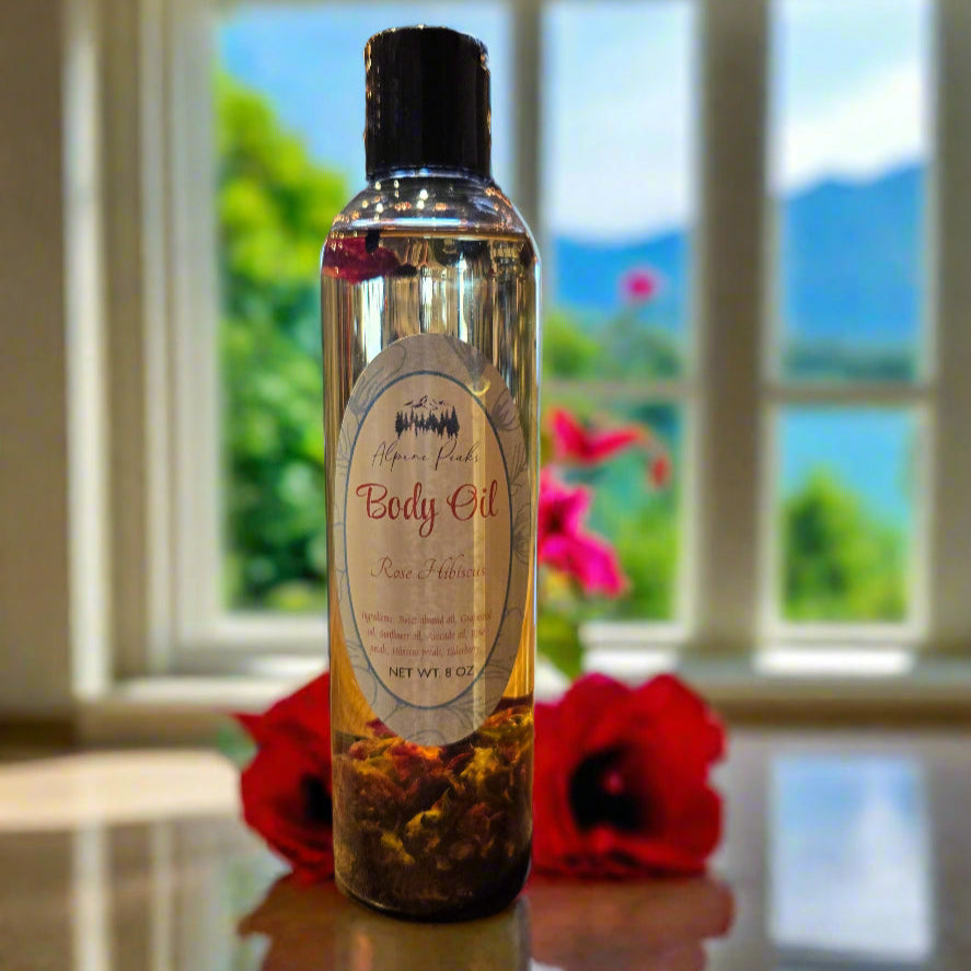 Alpine Peaks Rose Hibiscus - After Shower/ Bath/ Body Oil