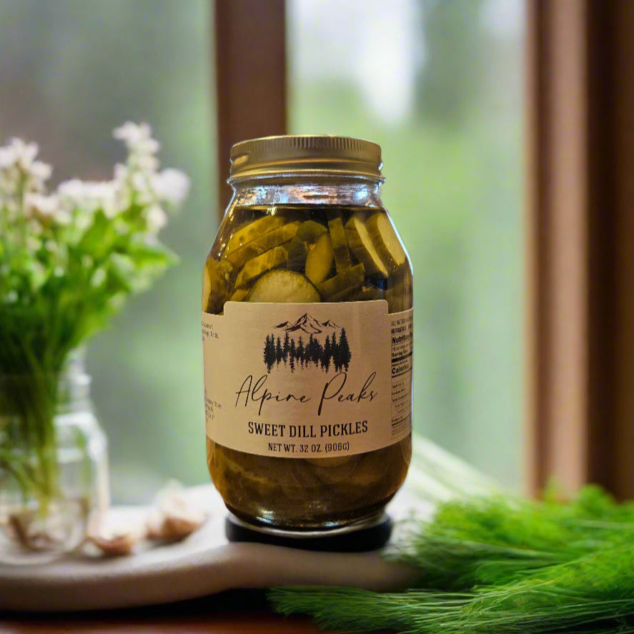 Alpine Peaks Sweet Dill Pickles - 32 oz