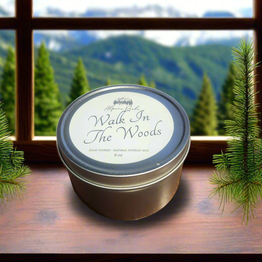 Walk In The Woods - 8 oz Candle Gift Tin