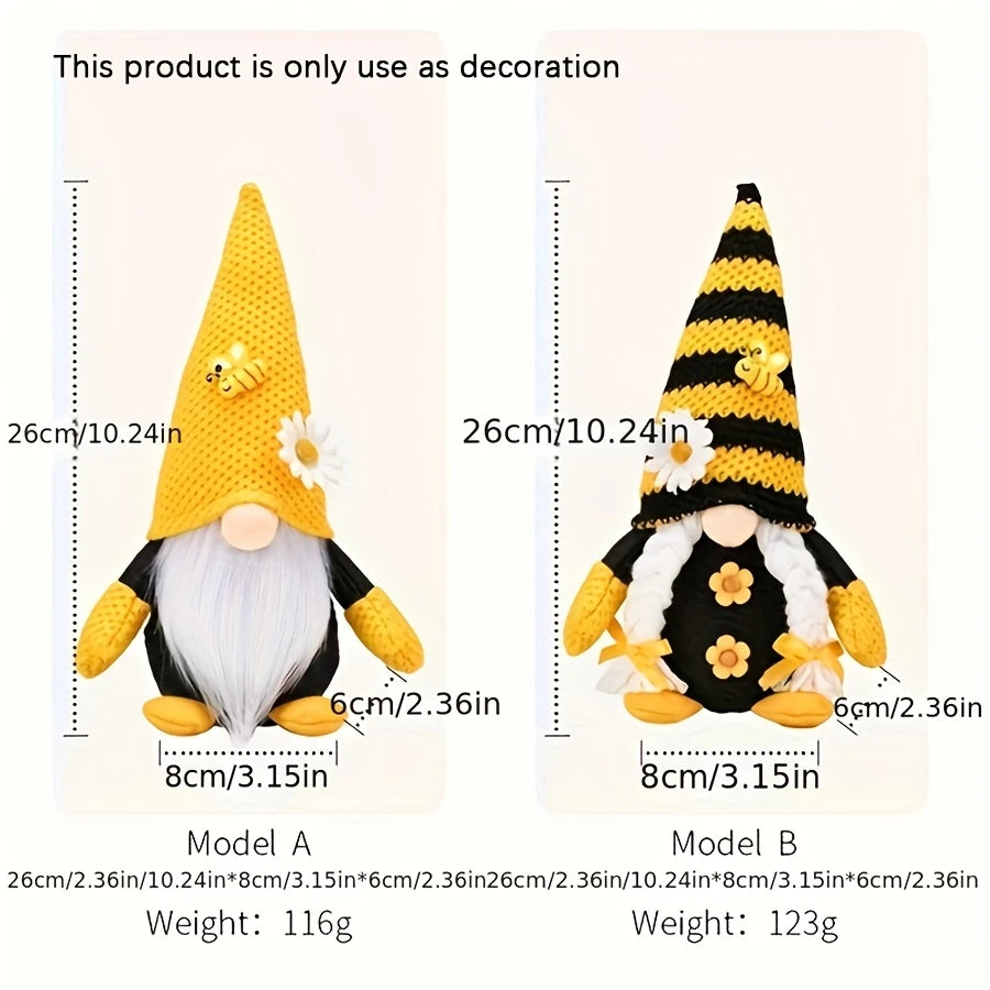 Charming Honeybee Gnome