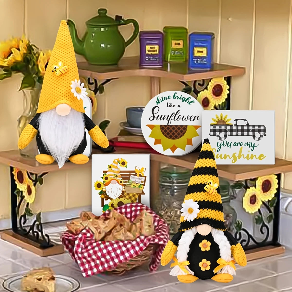 Charming Honeybee Gnome