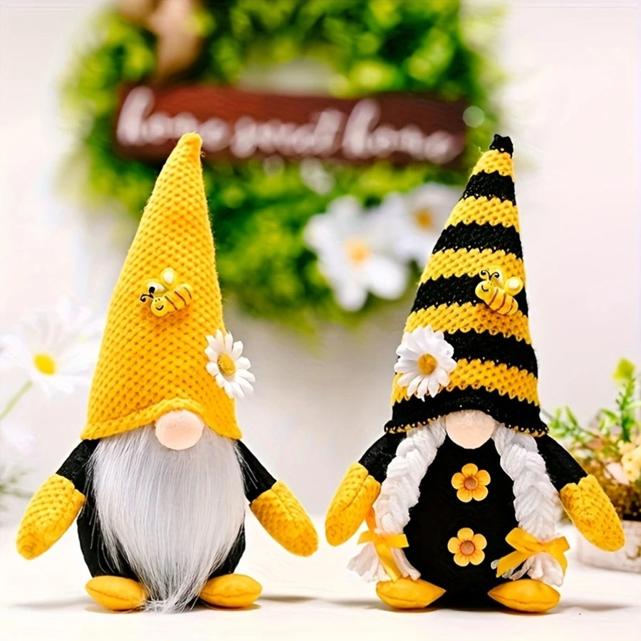 Charming Honeybee Gnome
