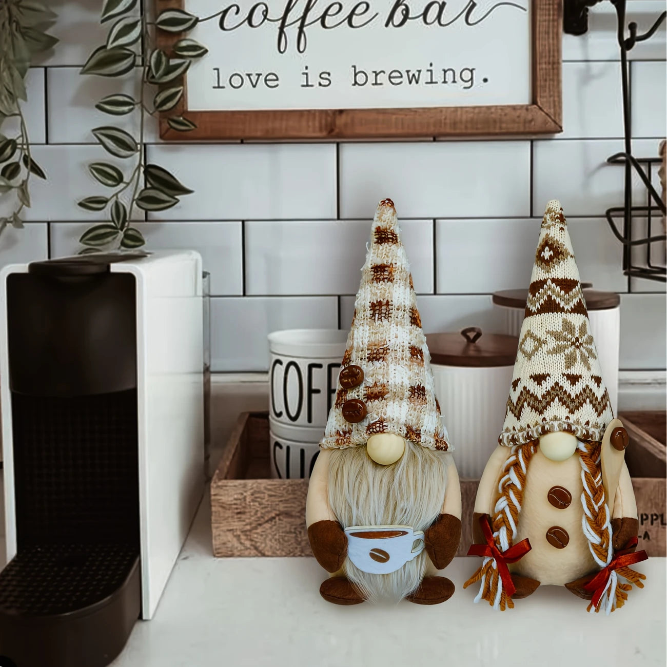 Charming Coffee Gnome Plush