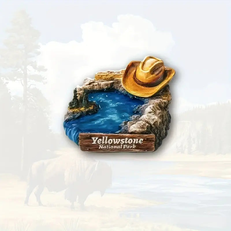 Cowboy Hat By Yellowstone - Resin Magnetic Fridge Magnet