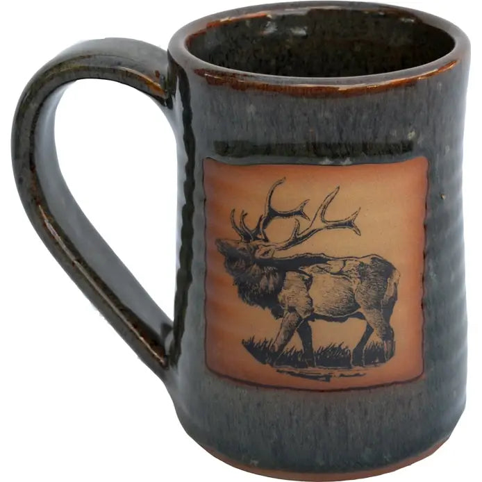Handcrafted Pottery - Elk Mug 17 oz Tankard