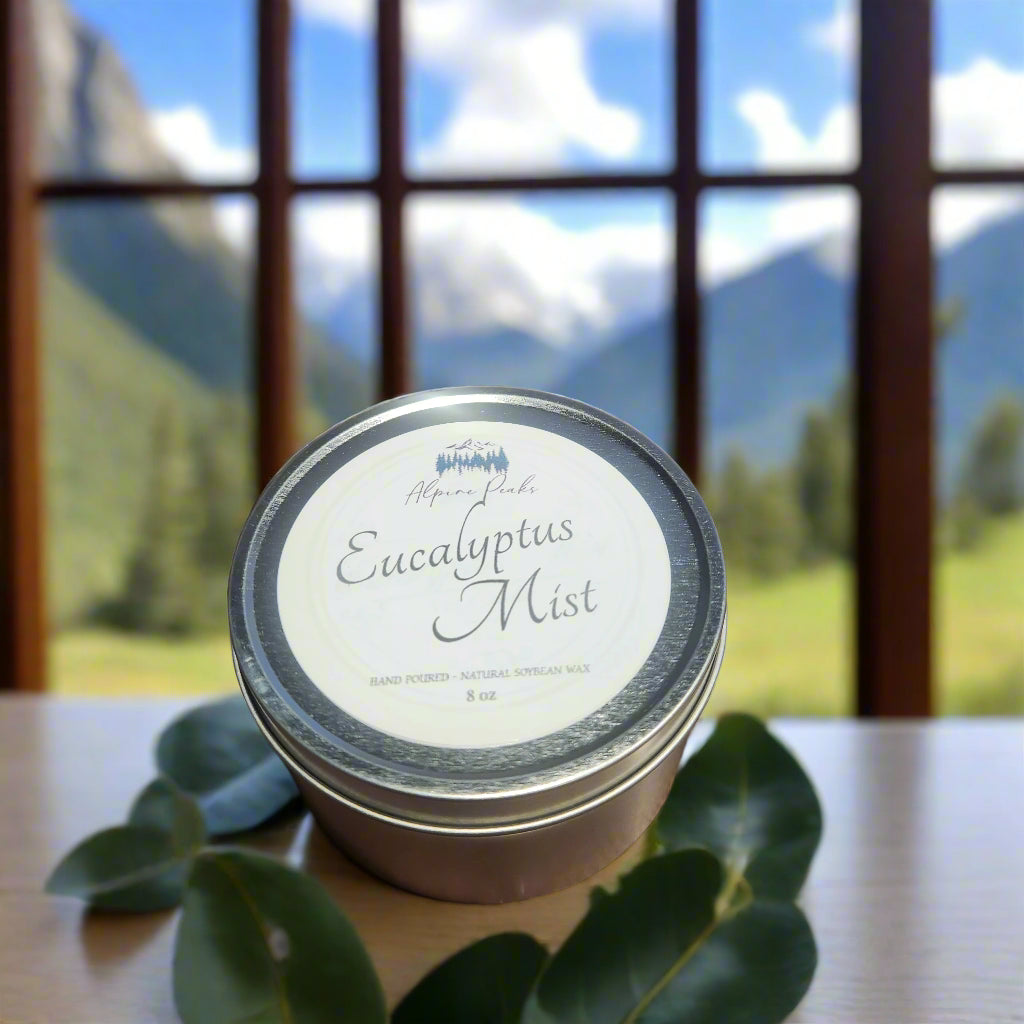 Eucalyptus Mist - 8 oz Candle Gift Tin
