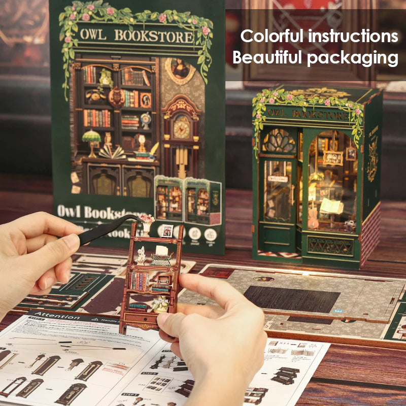 The Owl Bookstore - DIY Book Nook Kit