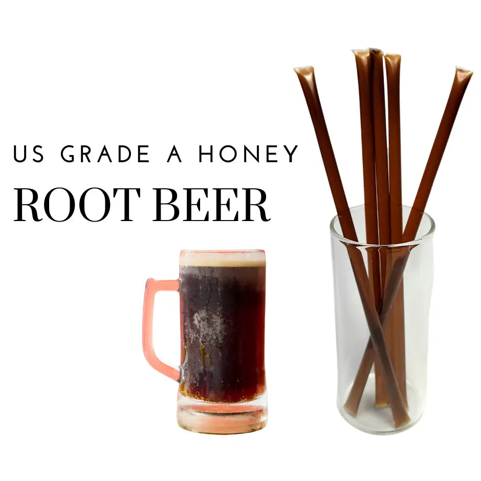 Alpine Peaks Root Beer Honey Sticks - Pack of 12