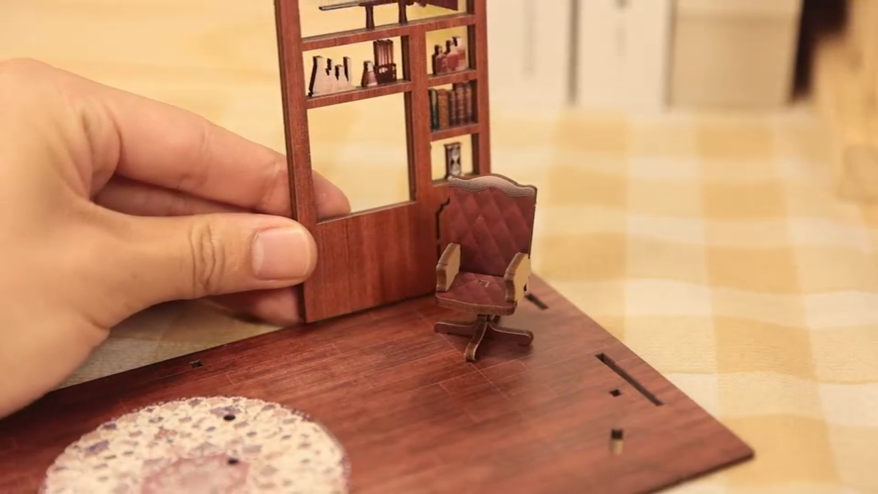 Rose Detective Agency with Dust Cover - DIY Book Nook Kit