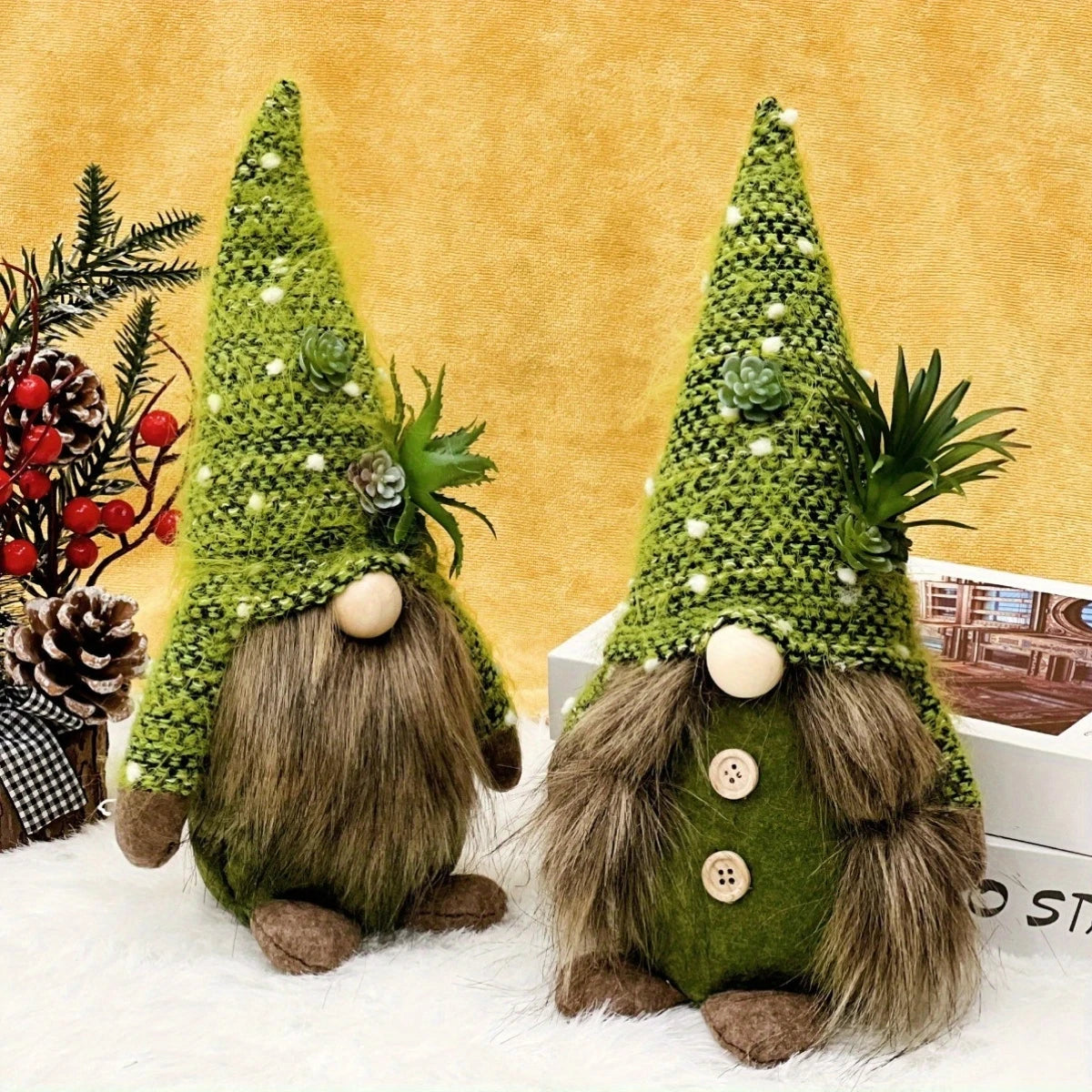 Charming Succulent Gnome