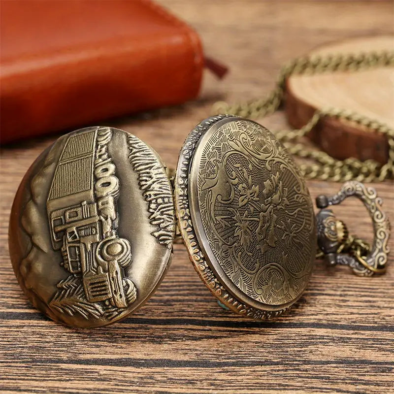 Truck Pocket Watch w/ Chain