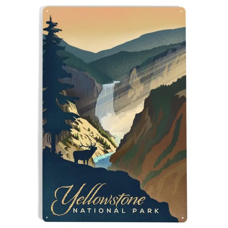 Metal Sign - Yellowstone National Park