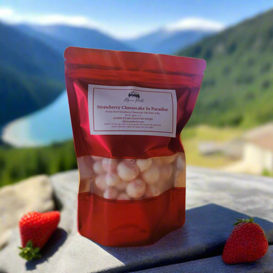 Strawberry Cheesecake In Paradise - Freeze Dried Strawberry Cheesecake Salt Water Taffy