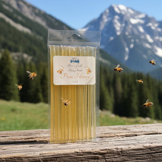 Alpine Peaks Pure Honey Sticks - Pack of 12