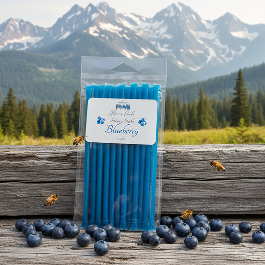 Alpine Peaks Blueberry Honey Sticks - Pack of 12