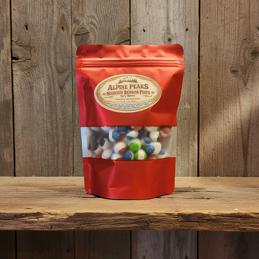 Alpine Peaks Mountain Rainbow Puffs - Freeze Dried Very Berry Skittles