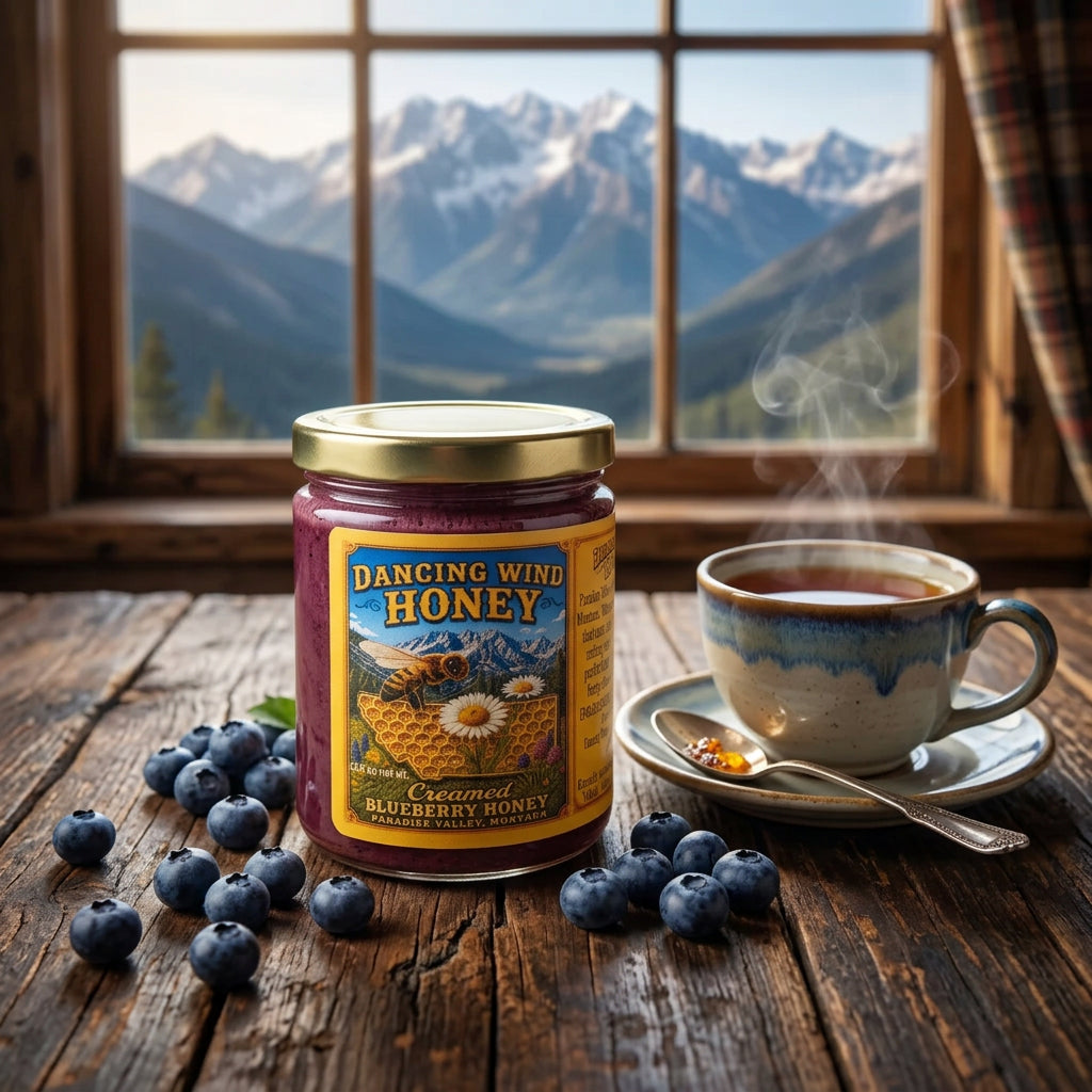 Dancing Wind Creamed Blueberry Honey