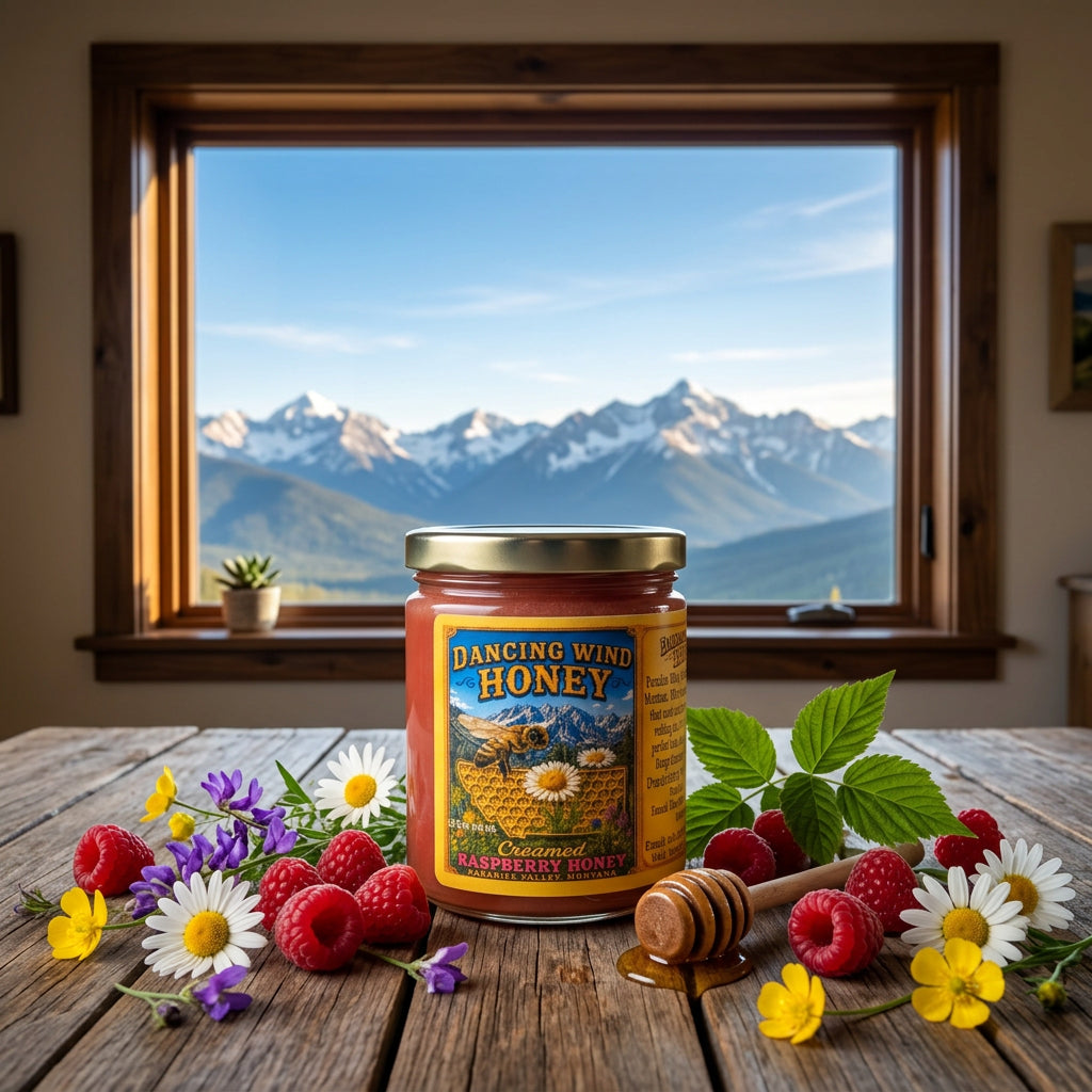 Dancing Wind Creamed Raspberry Honey