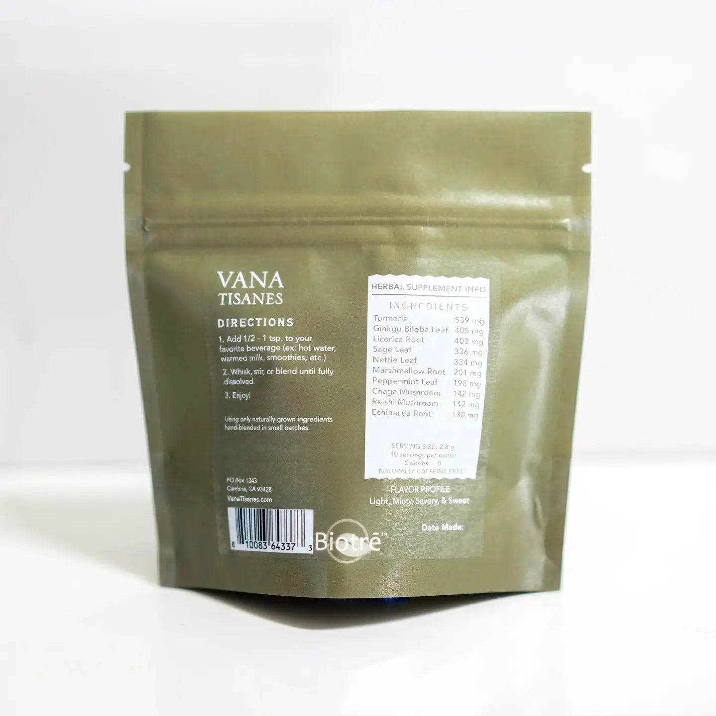 Allergy - Fine Plant & Mushroom Powder from Vana Tisanes