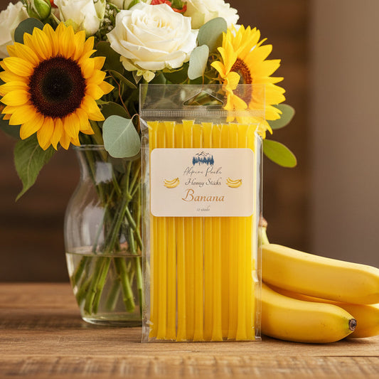 Alpine Peaks Banana Honey Sticks - Pack of 12