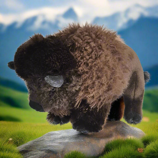 Cuddlekins Bison Stuffed Animal 12"