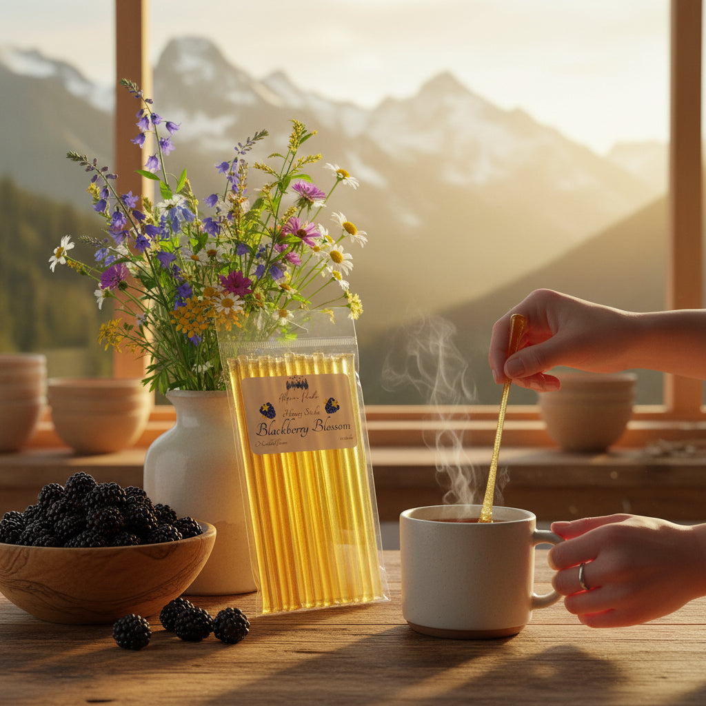 Alpine Peaks Blackberry Blossom Honey Sticks - Pack of 12