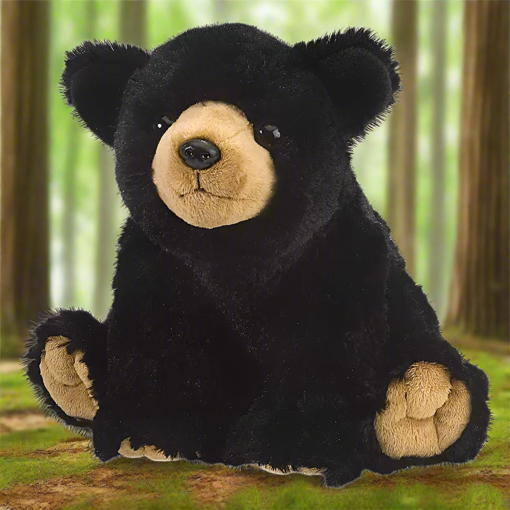 Cuddlekins Black Bear Stuffed Animal 12"