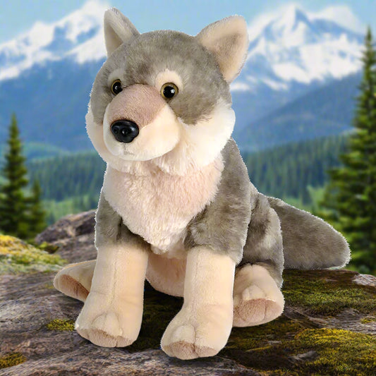 Cuddlekins Stuffed Animal Wolf 12"