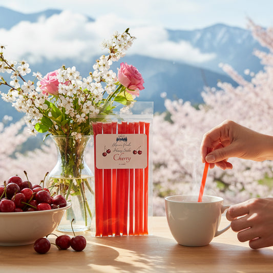 Alpine Peaks Cherry Honey Sticks - Pack of 12