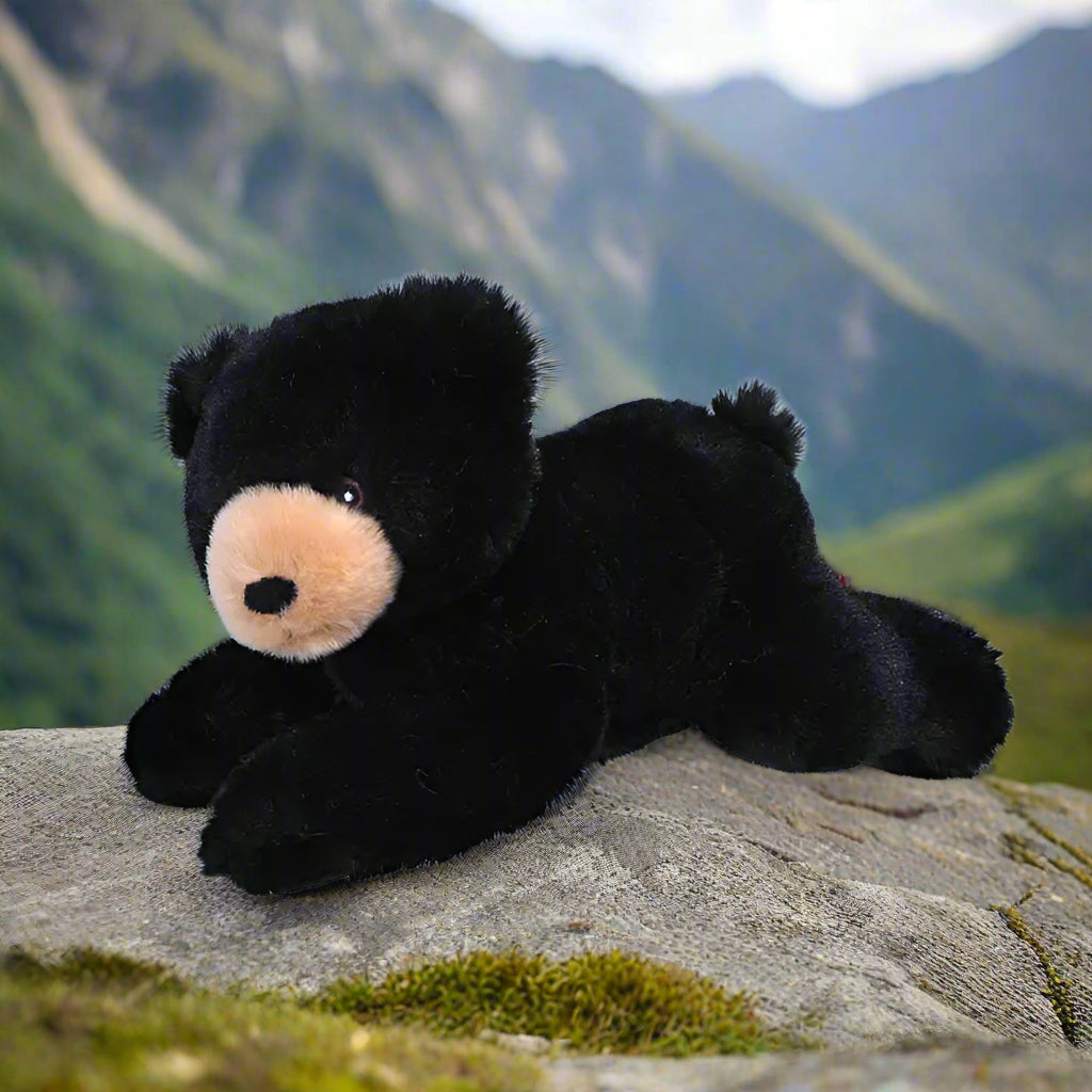 Ecokins-Mini Black Bear Stuffed Animal 8"