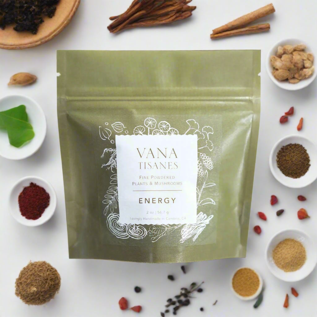 Energy - Fine Plant & Mushroom Powder from Vana Tisanes