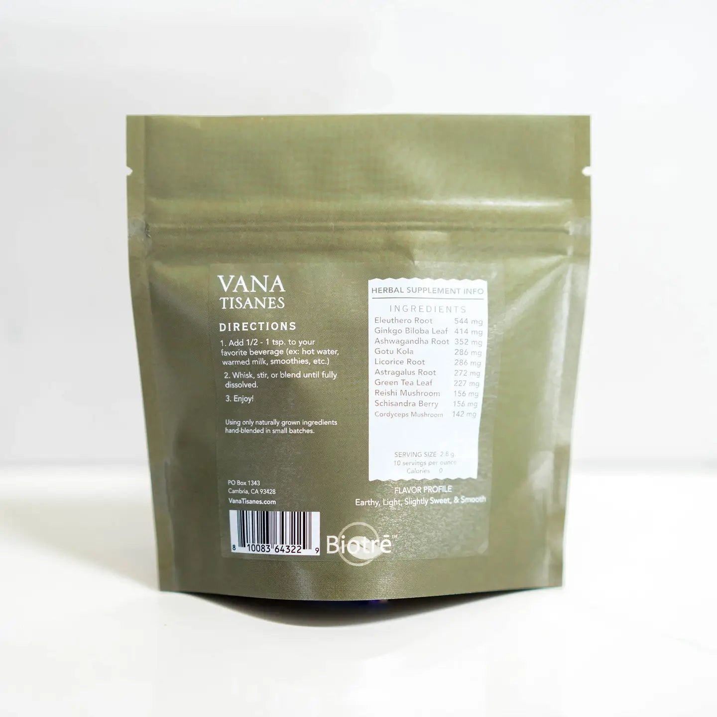 Energy - Fine Plant & Mushroom Powder from Vana Tisanes